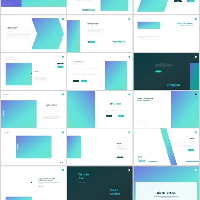 蓝色渐变商务工作通用PPT图片占位符版式设计模板Cortess Powerpoint 蓝色渐变商务工作通用PPT图片占位符版式设计模板Cortess Powerpoint