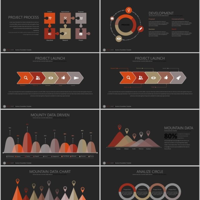 黑色商务PPT信息图表模板RAY OF LIGHT Powerpoint 黑色商务PPT信息图表模板RAY OF LIGHT Powerpoint