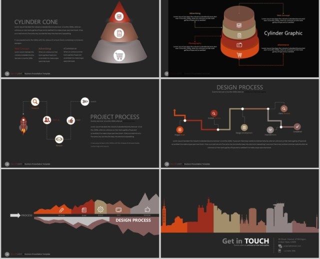 黑色商务PPT信息图表模板RAY OF LIGHT Powerpoint 黑色商务PPT信息图表模板RAY OF LIGHT Powerpoint