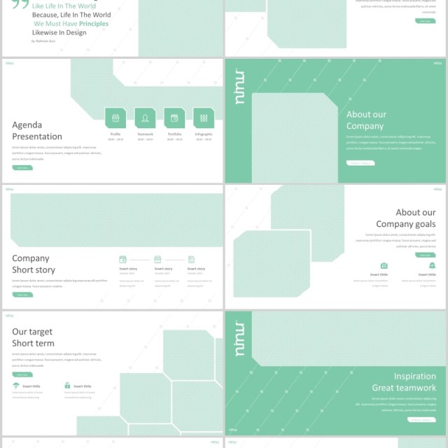 绿色商务产品介绍项目策划PPT版式设计模板Ninu Powerpoint Template 绿色商务产品介绍项目策划PPT版式设计模板Ninu Powerpoint Template