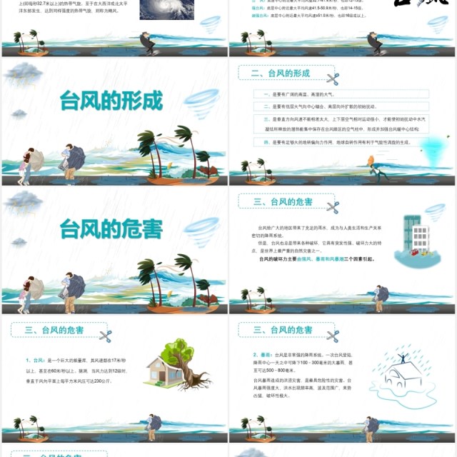 预防台风来袭安全教育培训PPT模板 预防台风来袭安全教育培训PPT模板