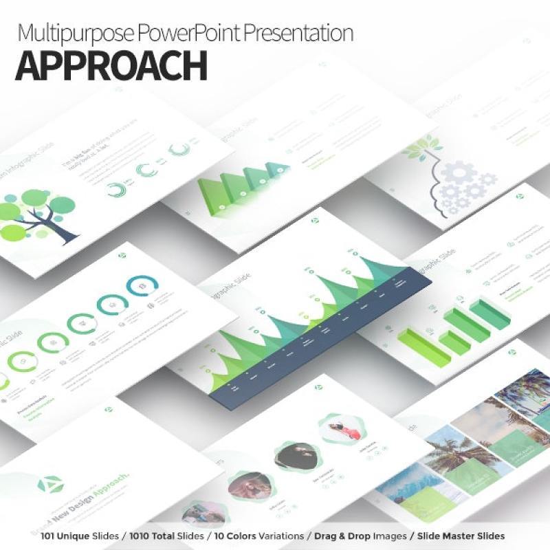 接近多用途PPT演示模板Approach Multipurpose PowerPoint Presentation Template