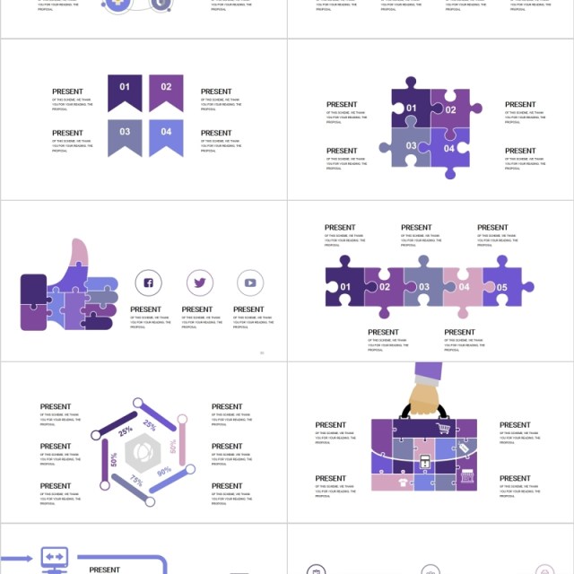 时间轴流程图并列关系PPT信息图表