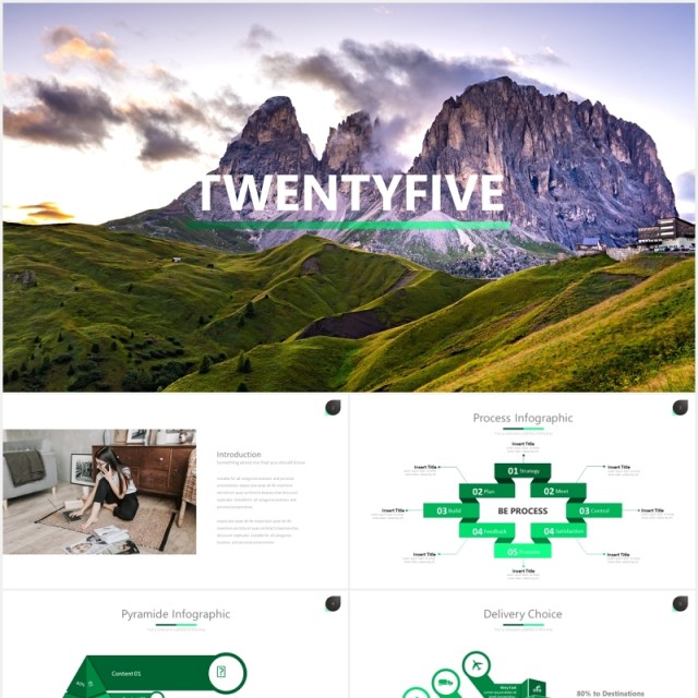 绿色简洁商务PPT数据可视化图表素材模板twenty 5 powerpoint template 绿色简洁商务PPT数据可视化图表素材模板twenty 5 powerpoint template