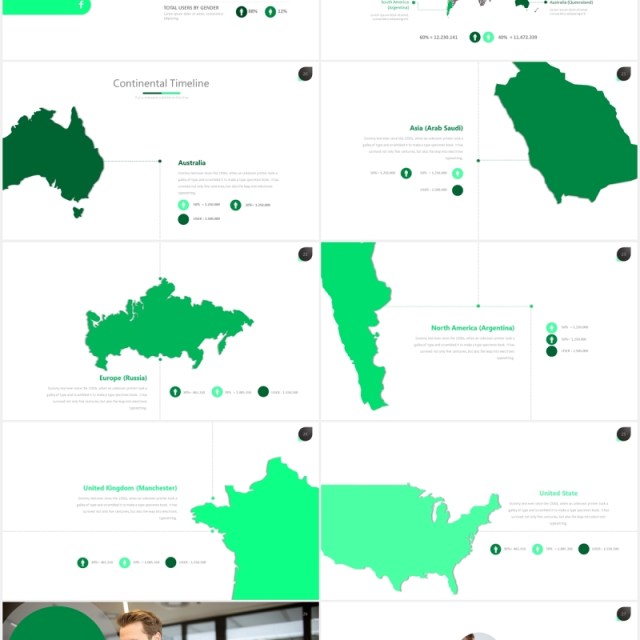 绿色简洁商务PPT数据可视化图表素材模板twenty 5 powerpoint template 绿色简洁商务PPT数据可视化图表素材模板twenty 5 powerpoint template