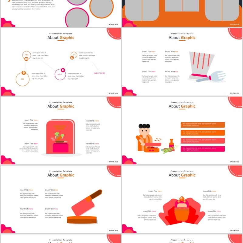 厨师美食餐饮PPT模板Chef's Powerpoint Template