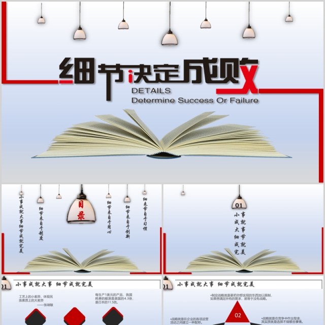 企业文化管理培训细节决定成败PPT模板 企业文化管理培训细节决定成败PPT模板