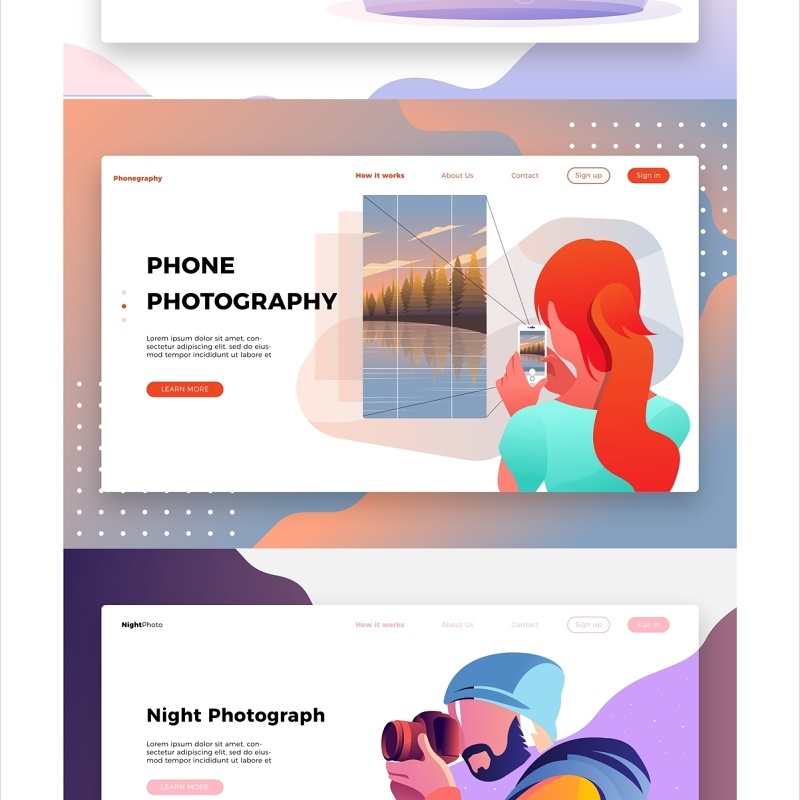 汽车网页2.5D等距人物插画