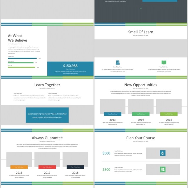 绿色教育PPT图片排版模板iEduca - Education Powerpoint Template 绿色教育PPT图片排版模板iEduca - Education Powerpoint Template