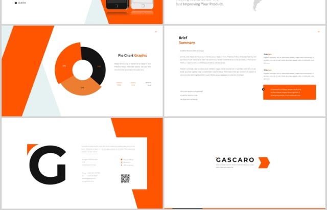 简约橙色欧美时尚PPT图片占位符版式设计模板Gascaro Powerpoint 简约橙色欧美时尚PPT图片占位符版式设计模板Gascaro Powerpoint