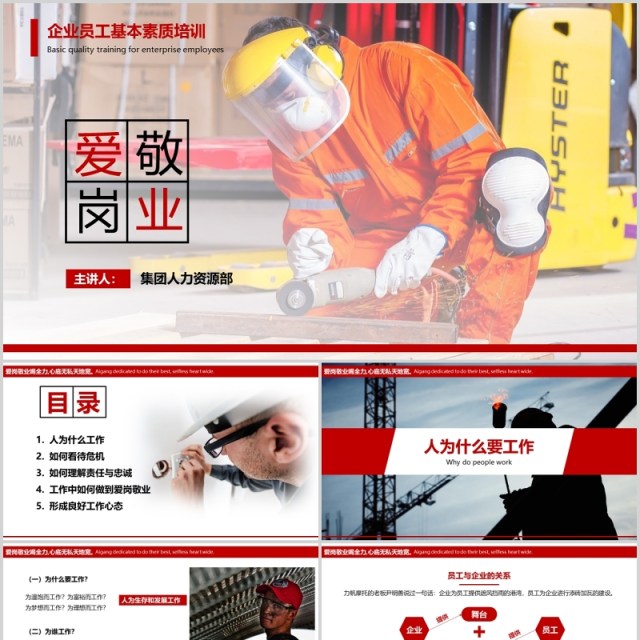 企业管理员工心态培训爱岗敬业与责任心PPT模板 企业管理员工心态培训爱岗敬业与责任心PPT模板