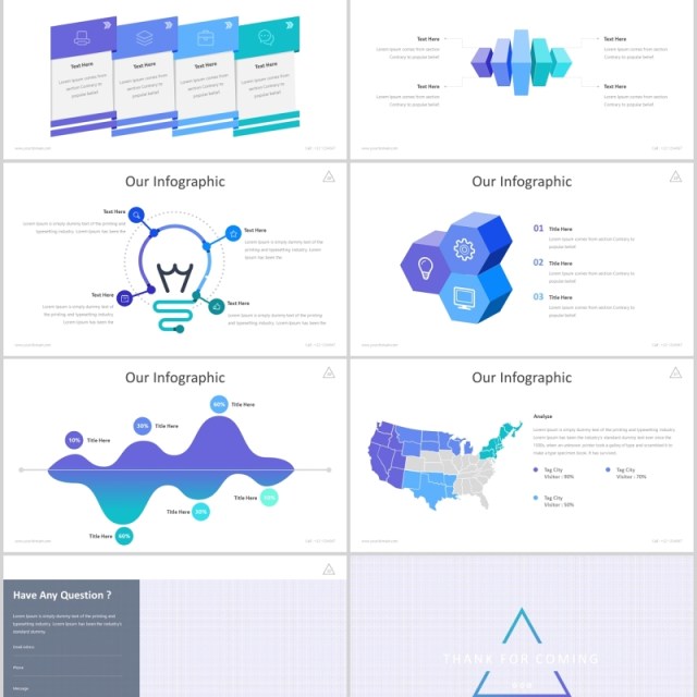 简洁简约公司简介产品项目计划书PPT模板版式设计Alto - Powerpoint Template