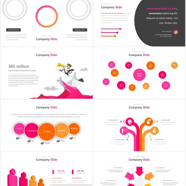时尚公司宣传介绍PPT图表模板Company Slides Powerpoint Template 时尚公司宣传介绍PPT图表模板Company Slides Powerpoint Template