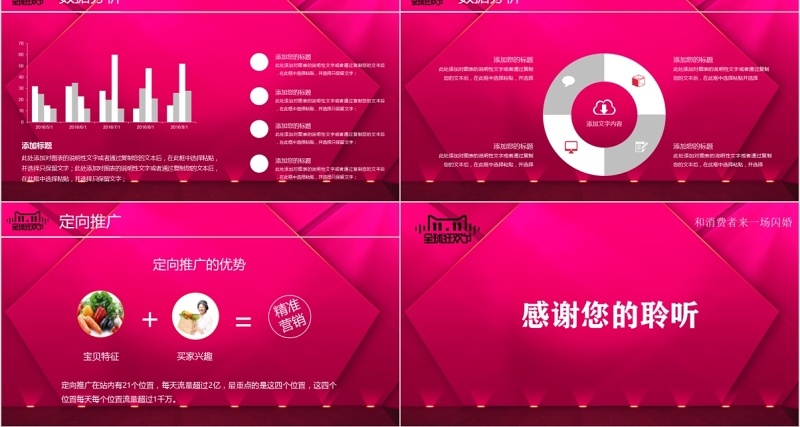 淘宝天猫双十一活动策划促销方案PPT模板