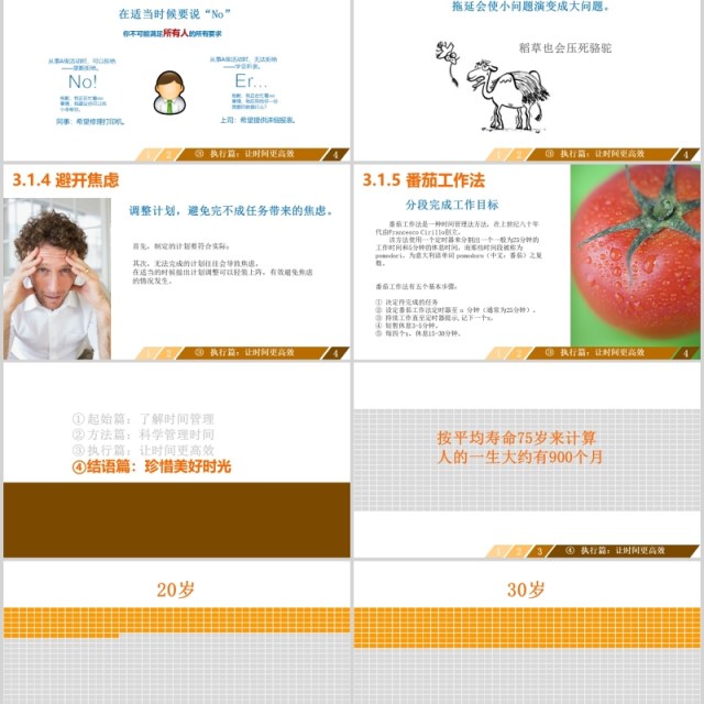 高校时间管理技能培训PPT模板 高校时间管理技能培训PPT模板
