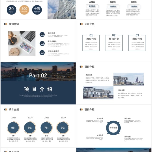 简约商业计划项目策划书PPT模板 简约商业计划项目策划书PPT模板