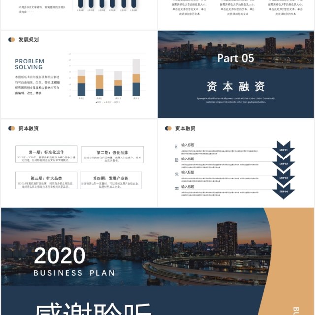 简约商业计划项目策划书PPT模板 简约商业计划项目策划书PPT模板