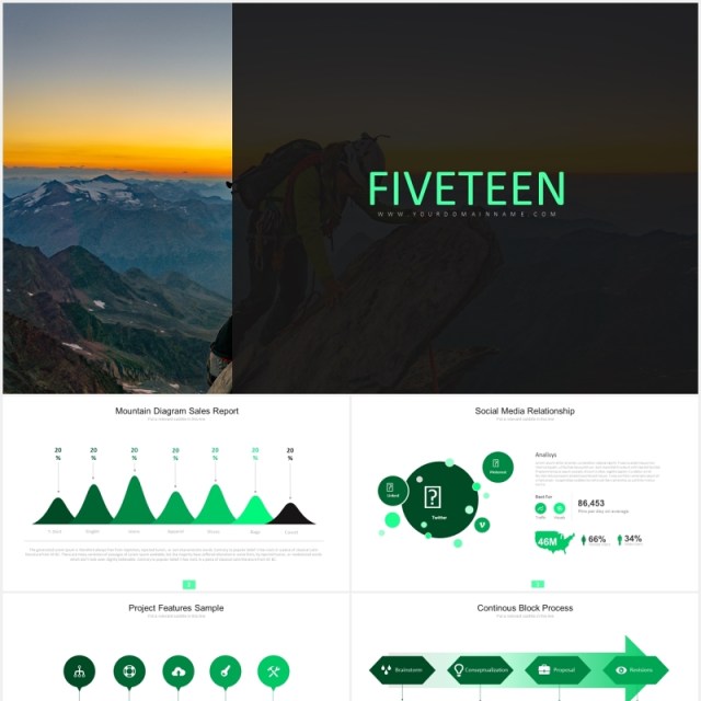 绿色简约商务箭头阶梯流程图图表PPT模板素材fifteen powerpoint template 绿色简约商务箭头阶梯流程图图表PPT模板素材fifteen powerpoint template