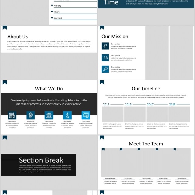 经典蓝色教育图片排版PPT模板Library - Classic Powerpoint Template 经典蓝色教育图片排版PPT模板Library - Classic Powerpoint Template