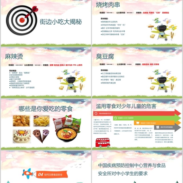 中学生食品安全教育班会PPT模板 中学生食品安全教育班会PPT模板