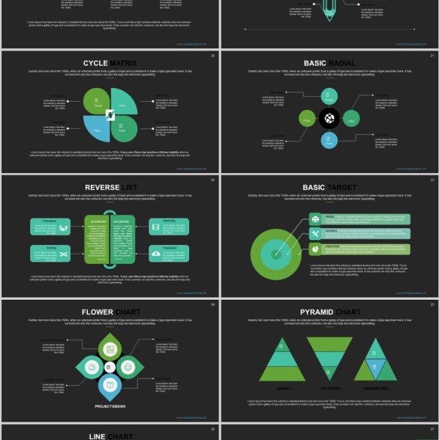 高端数据分析可视化PPT信息图表模板Canary - Powerpoint Template