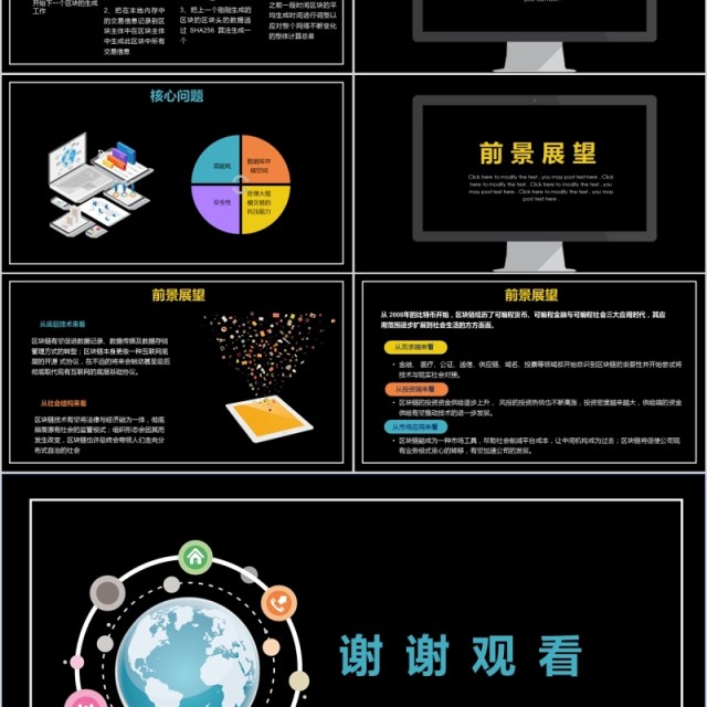 互联网区块链介绍完整PPT模板