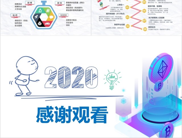 创意手绘新媒体运营必读干货PPT模板 创意手绘新媒体运营必读干货PPT模板