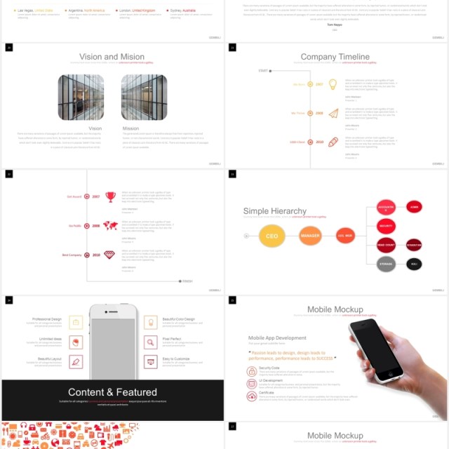 简约工作项目汇报PPT模板gembili powerpoint