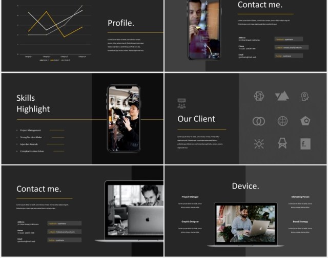 雇佣招聘公司宣传PPT模板hire portfolio powerpoint template