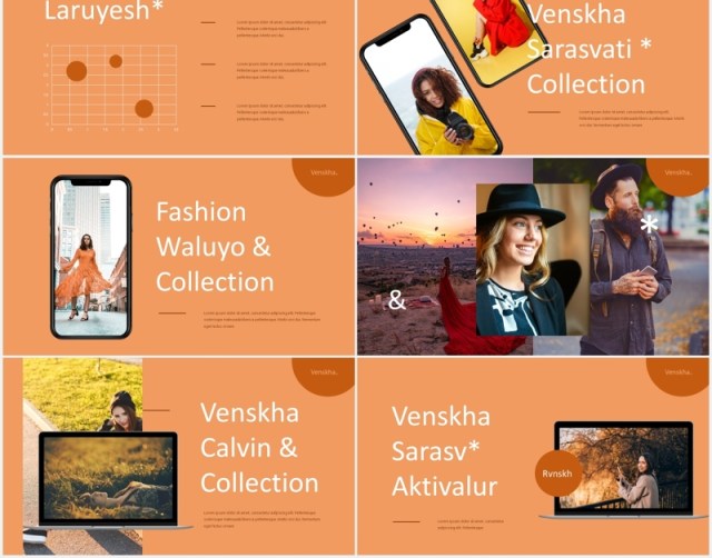 暖色时尚摄影PPT模板Venskha - Powerpoint Template 暖色时尚摄影PPT模板Venskha - Powerpoint Template