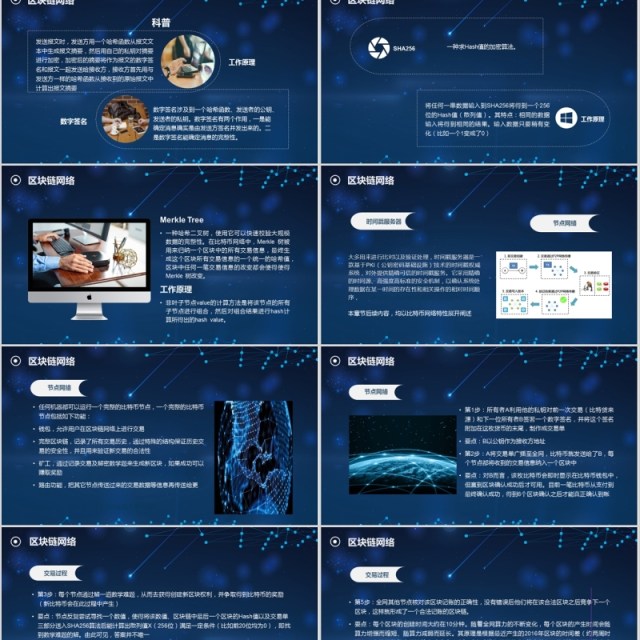区块链介绍内容完整PPT模板