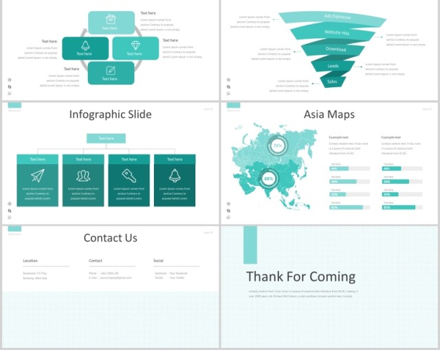 公司简介产品介绍PPT模板版式设计Neoro - Powerpoint Template