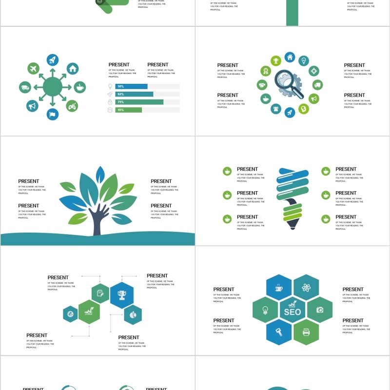 简洁可视化商务PPT模板