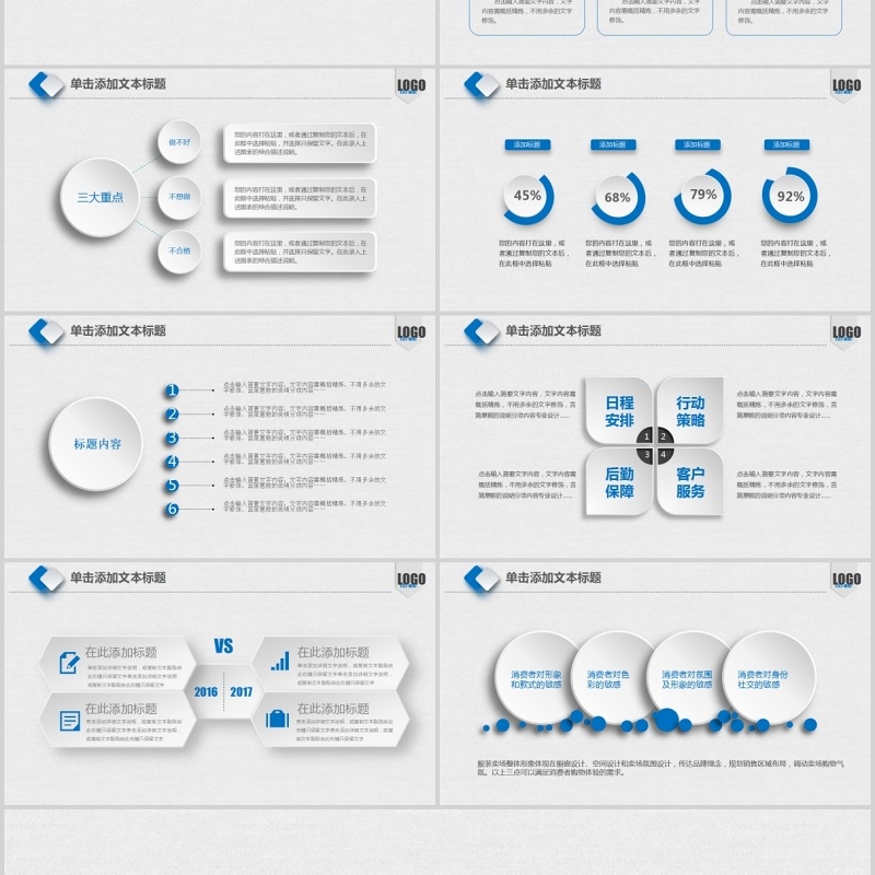 蓝色医学医疗汇报PPT模板