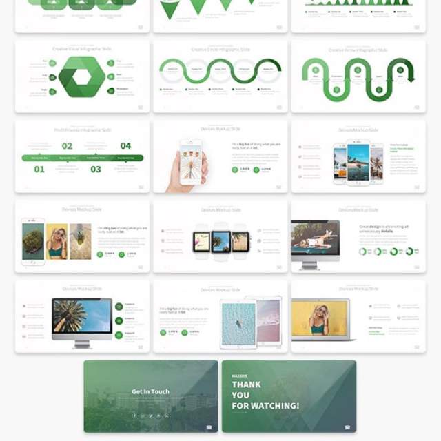 大量多用途PPT信息图表模板MASSIVE Multipurpose PowerPoint Presentation