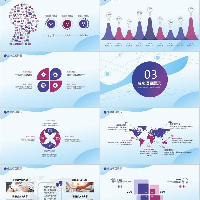 人力资源工作计划总结汇报PPT模板