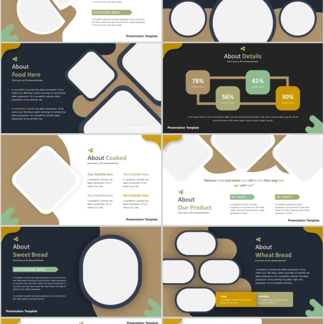 美味美食商业计划书PPT模板Deliciousi Powerpoint Template