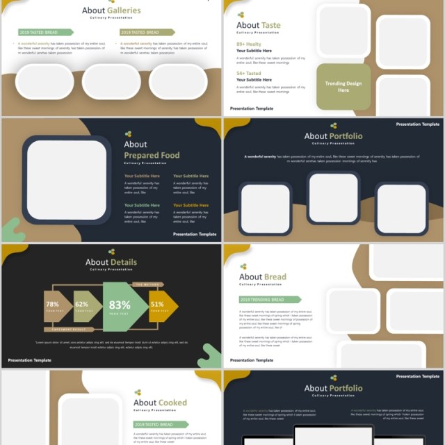 美味美食商业计划书PPT模板Deliciousi Powerpoint Template