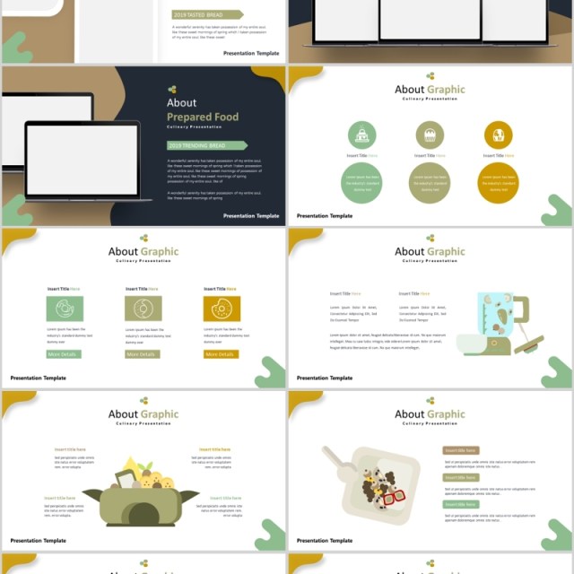 美味美食商业计划书PPT模板Deliciousi Powerpoint Template