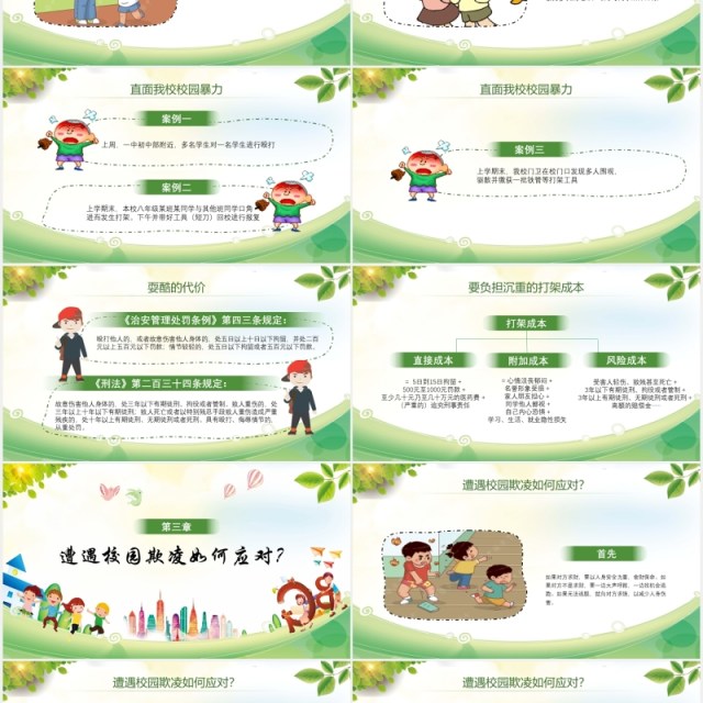 中小学生校园安全拒绝校园欺凌PPT课件模板 中小学生校园安全拒绝校园欺凌PPT课件模板