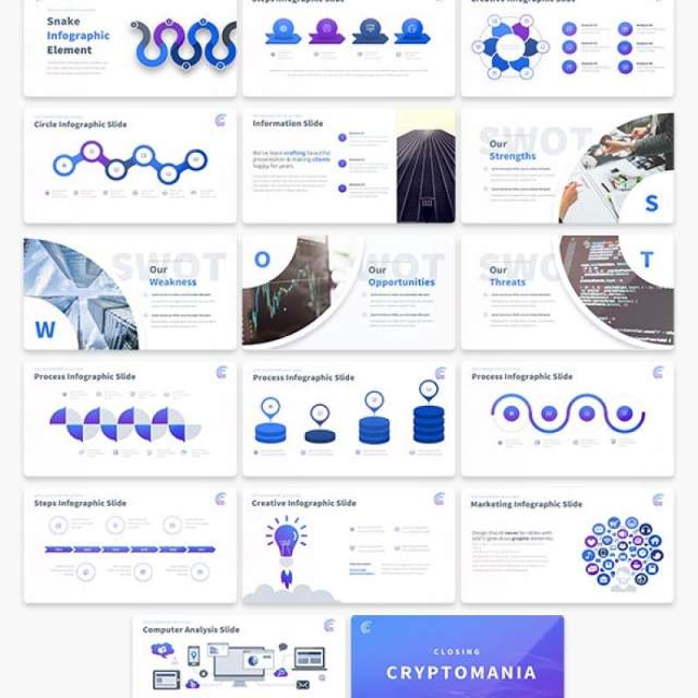 11套色系多用途PPT信息图表模板Cryptomania Multipurpose PowerPoint Presentation 11套色系多用途PPT信息图表模板Cryptomania Multipurpose PowerPoint Presentation