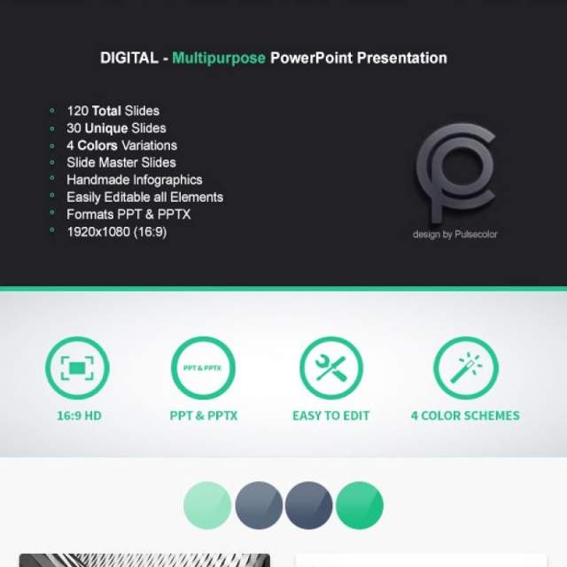 数字PPT信息图表模板Digital Multipurpose PowerPoint Presentation