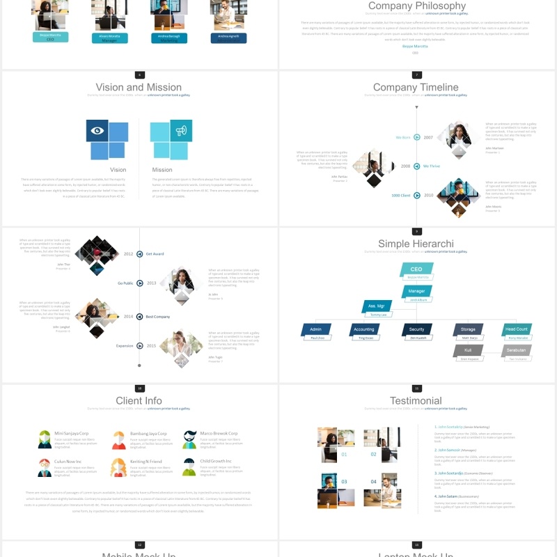 简洁公司项目架构图PPT素材模板mejuwet powertpoint