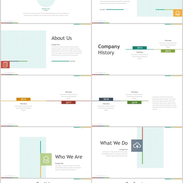 多彩公司介绍可视化信息图表PPT模板版式排版Expert - Powerpoint Template 多彩公司介绍可视化信息图表PPT模板版式排版Expert - Powerpoint Template