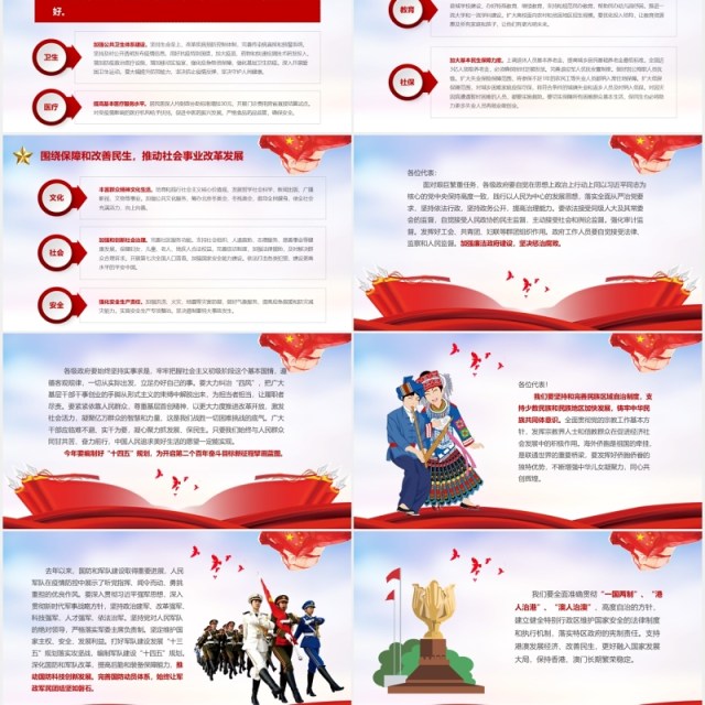政府工作报告聚焦全国两会专题党课学习PPT模板 政府工作报告聚焦全国两会专题党课学习PPT模板