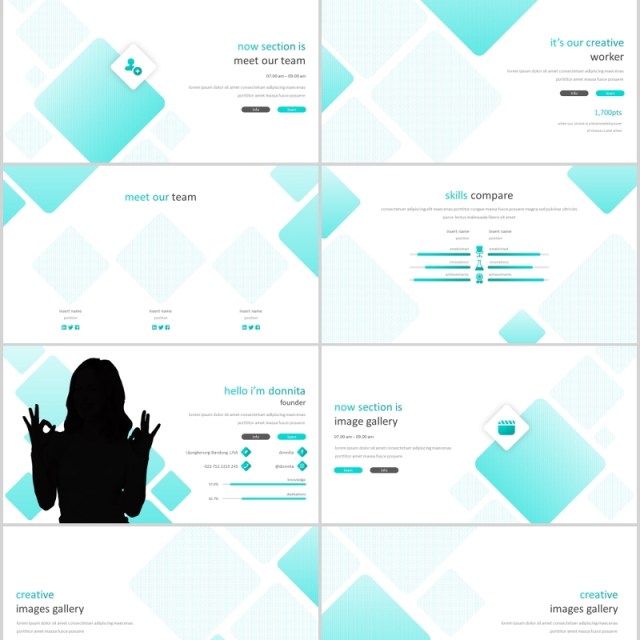 绿色公司简介个人简历竞聘求职PPT模板版式设计Abuela - Powerpoint Template 绿色公司简介个人简历竞聘求职PPT模板版式设计Abuela - Powerpoint Template