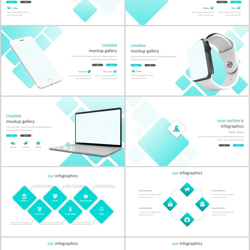 绿色公司简介个人简历竞聘求职PPT模板版式设计Abuela - Powerpoint Template