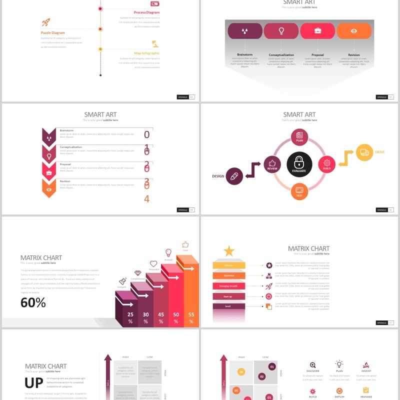 商务图表流程图台阶关系结构图PPT可插图排版模板SUMMER DRESS Powerpoint