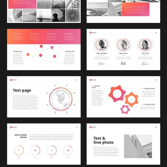 现代创新营销年度报告PPT模板演示Miracle Modern PowerPoint Template 现代创新营销年度报告PPT模板演示Miracle Modern PowerPoint Template