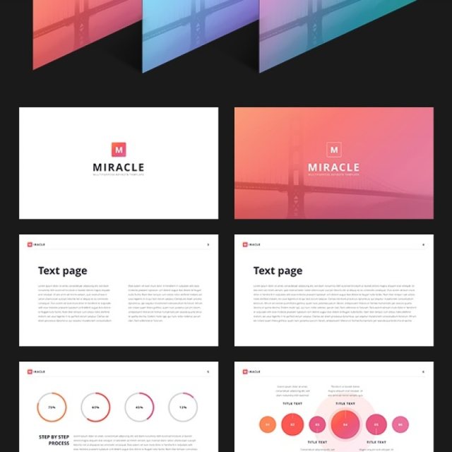 现代创新营销年度报告PPT模板演示Miracle Modern PowerPoint Template 现代创新营销年度报告PPT模板演示Miracle Modern PowerPoint Template